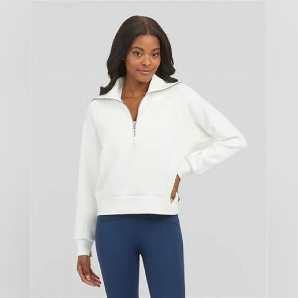 Spanx AirEssentials Half Zip Top Sz Small NEW!